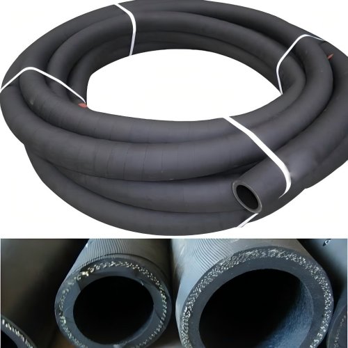 Large-diameter oil-resistant rubber hose, resistant to swelling, suitable for conveying crude oil an