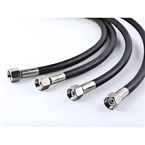 Large caliber wear-resistant slurry rubber hose with working pressure of 1.5MPa and flange joints at